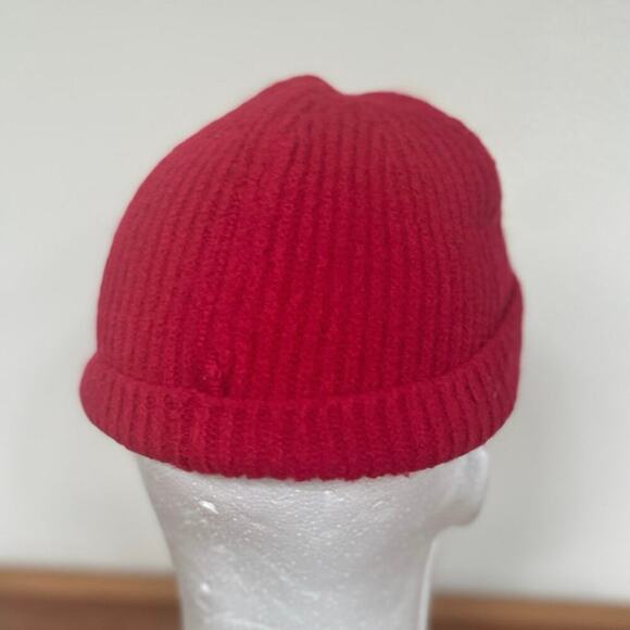VERSACE KNITTED BEANIE HAT WOOL RED LOGO PATCHED MADE IN ITALY AUTHENTIC‎ ICONIC main image 13